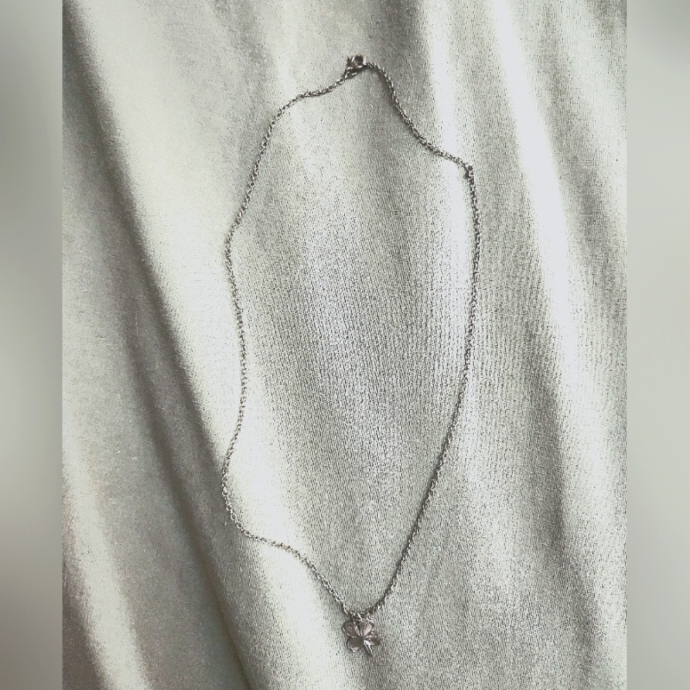 Girls SilverLucky charm necklace